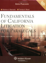 Fundamentals Of California Litigation For Paralegals