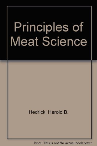 Principles Of Meat Science