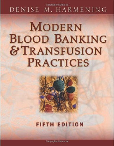 Modern Blood Banking And Transfusion Practices