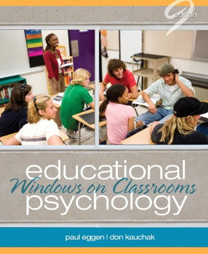 Educational Psychology Windows On Classrooms