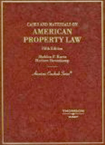 Cases And Materials On American Property Law