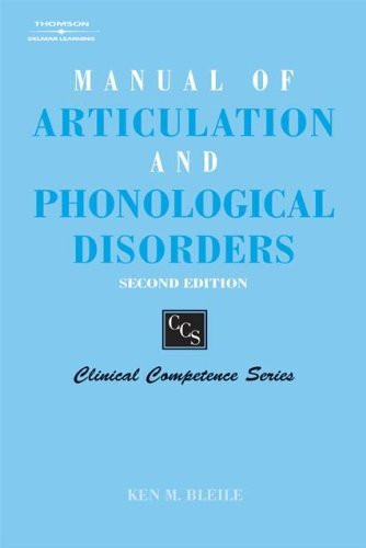 Manual Of Articulation And Phonological Disorders