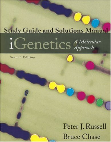 Study Guide And Solutions Manual For Igenetics