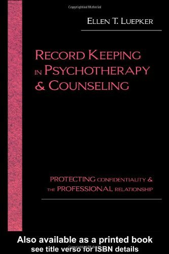 Record Keeping In Psychotherapy And Counseling