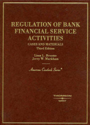 Regulation Of Bank Financial Service Activities