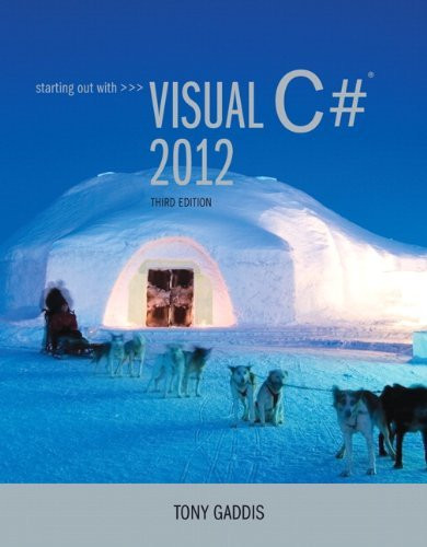 Starting Out With Visual C#