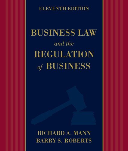 Business Law And The Regulation Of Business