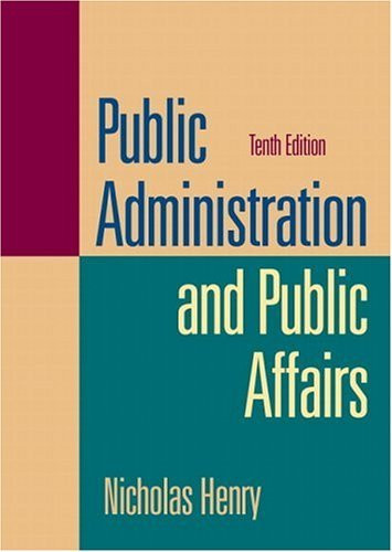 Public Administration And Public Affairs