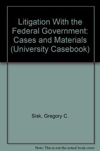 Litigation With The Federal Government