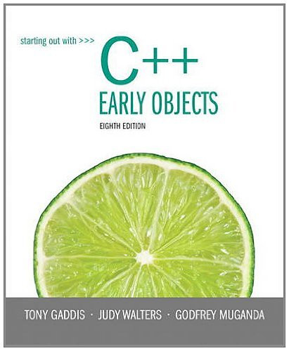 Starting Out With C++ Early Objects