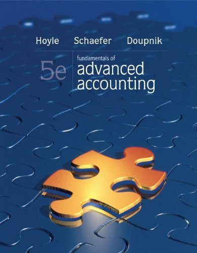 Fundamentals Of Advanced Accounting