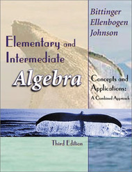 Elementary And Intermediate Algebra Concepts and Applications