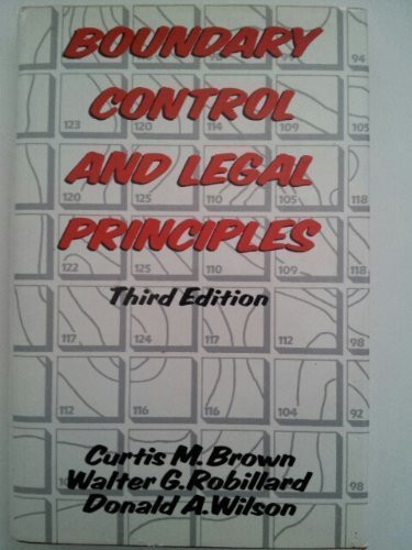 Brown S Boundary Control And Legal Principles By Walter Robillard