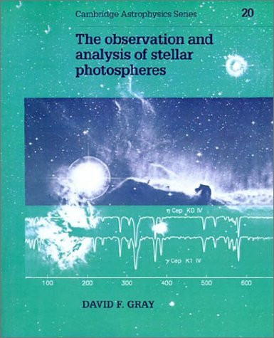 Observation And Analysis Of Stellar Photospheres