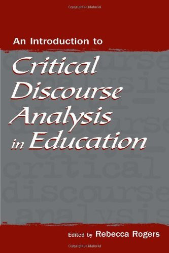 Introduction To Critical Discourse Analysis In Education