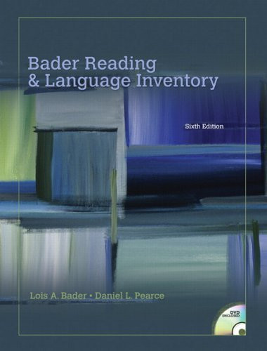 Bader Reading And Language Inventory