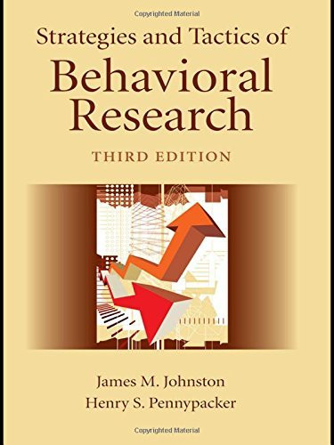 Strategies And Tactics Of Behavioral Research