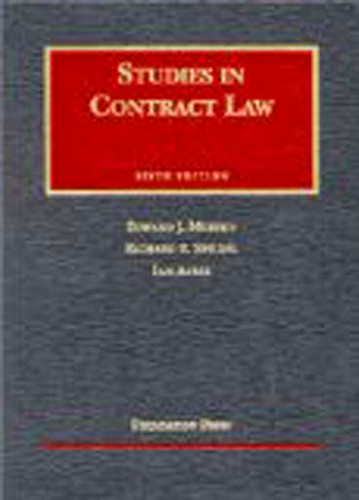 Studies In Contract Law