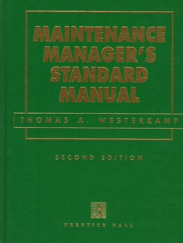 Maintenance Manager's Standard Manual