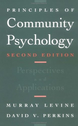 Principles Of Community Psychology