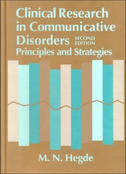 Clinical Research In Communicative Disorders