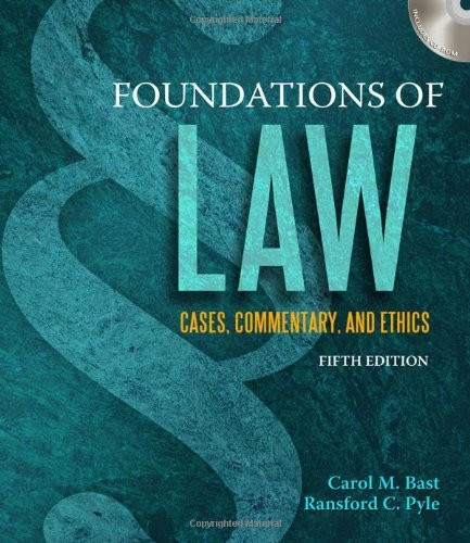 Foundations Of Law