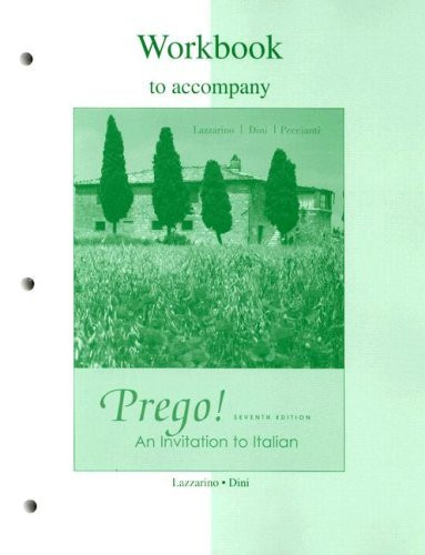 Workbook To Accompany Prego! An Invitation To Italian