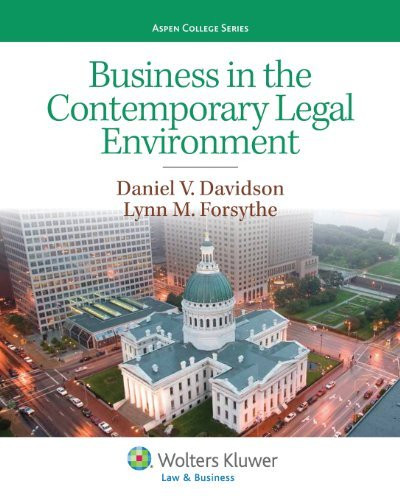 Business In The Contemporary Legal Environment