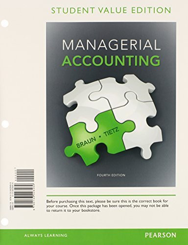 Managerial Accounting Plus New Myaccountinglab