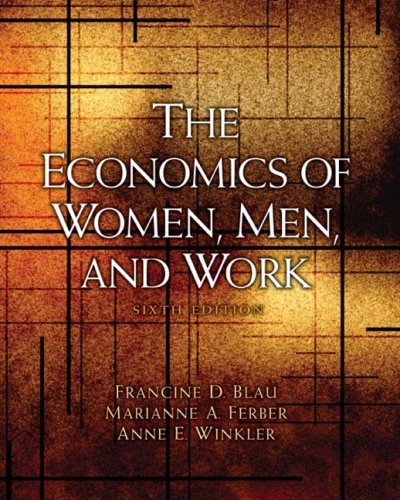 Economics Of Women Men And Work