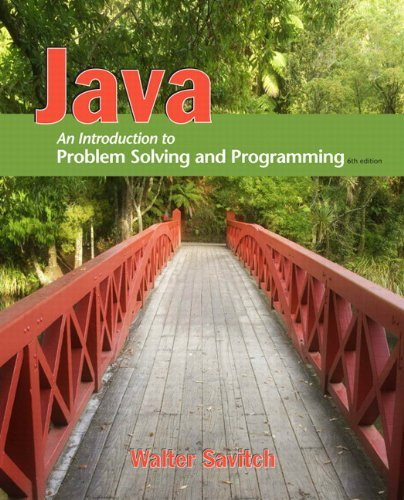 Java Introduction to Problem Solving and Programming