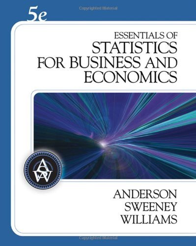 Essentials of Statistics for Business and Economics by David R. Anderson -  American Book Warehouse