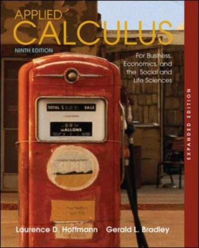 Applied Calculus For Business Economics And The Social And Life Sciences