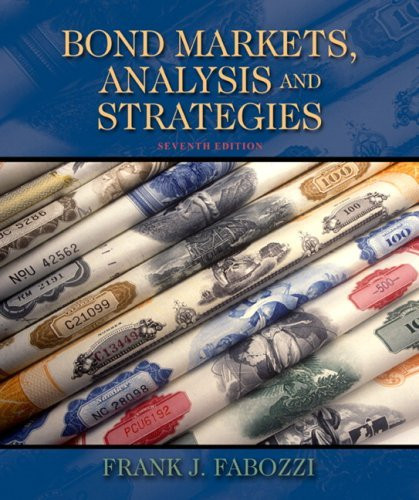 Bond Markets Analysis And Strategies