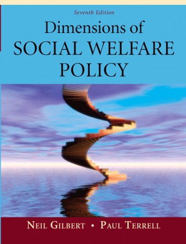 Dimensions Of Social Welfare Policy
