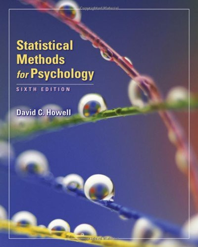 Statistical Methods For Psychology