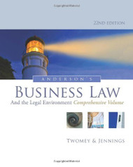 Anderson's Business Law And The Legal Environment