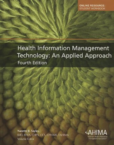 Health Information Management Technology An Applied Approach