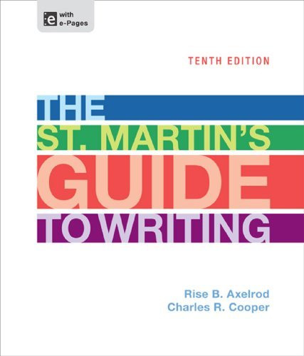 St Martin's Guide To Writing