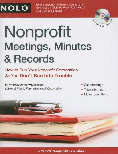 Nonprofit Meetings Minutes And Records