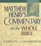 Matthew Henry's Commentary On The Whole Bible