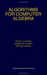 Algorithms For Computer Algebra