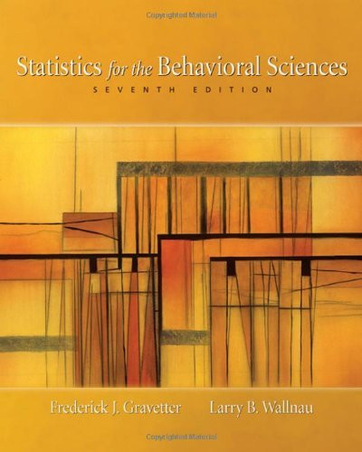 Statistics For The Behavioral Sciences