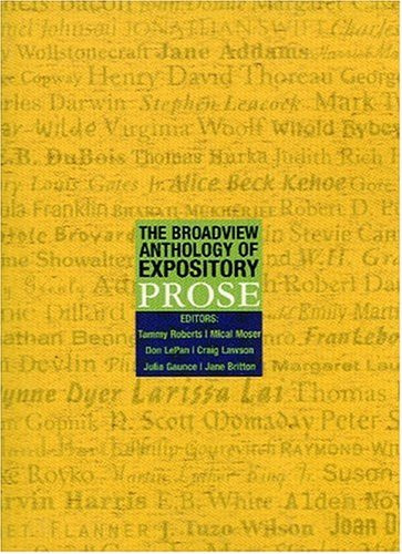 Broadview Anthology Of Expository Prose