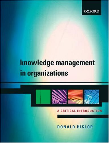 Knowledge Management In Organizations