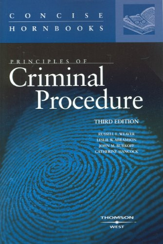 Principles Of Criminal Procedure