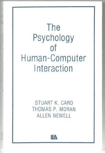 Psychology Of Human-Computer Interaction