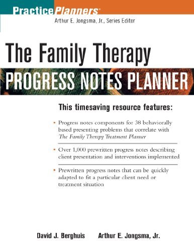 Family Therapy Progress Notes Planner