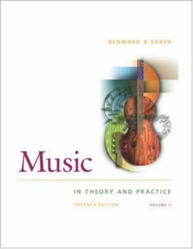Music In Theory And Practice Volume 2
