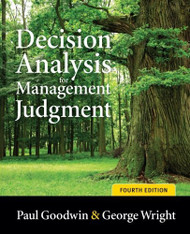 Decision Analysis For Management Judgment